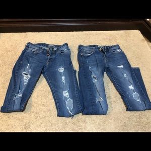 2 pairs of H&M ripped jeans Sz 30/32
